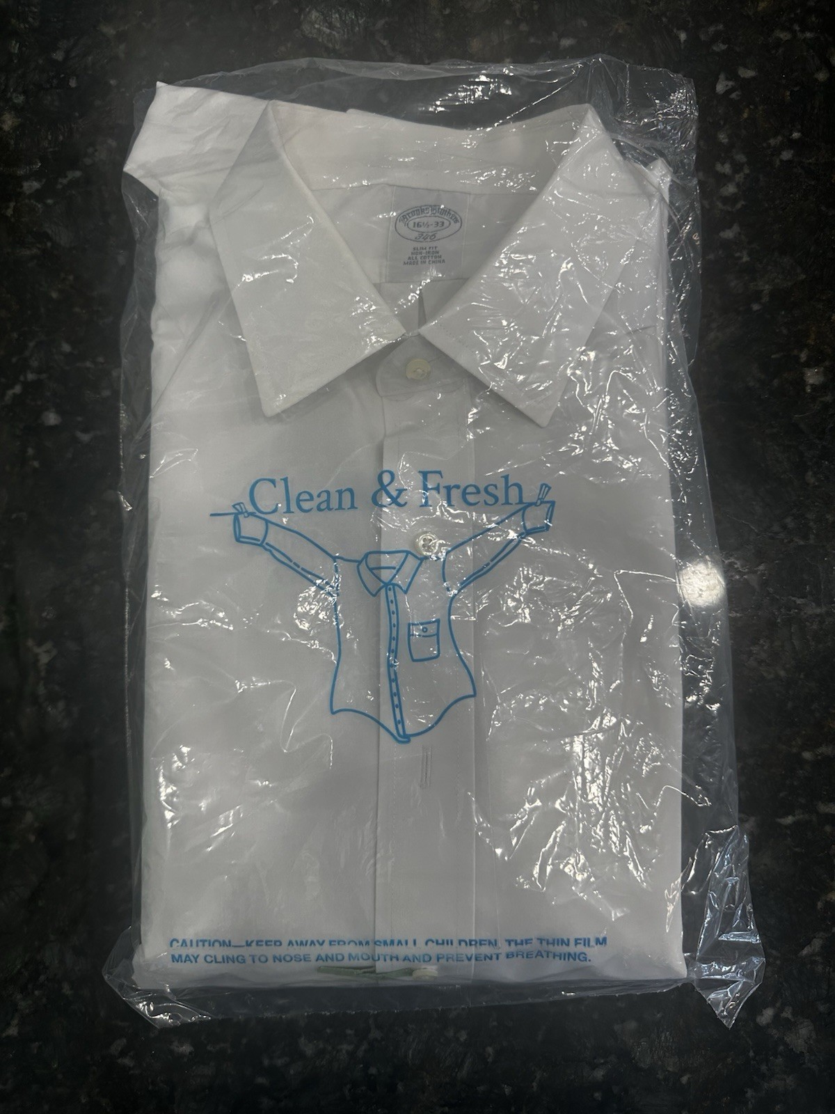 Brooks Brothers Regent Shirt Mens 16.5-33 White French Cuff Non-Iron Button Up
