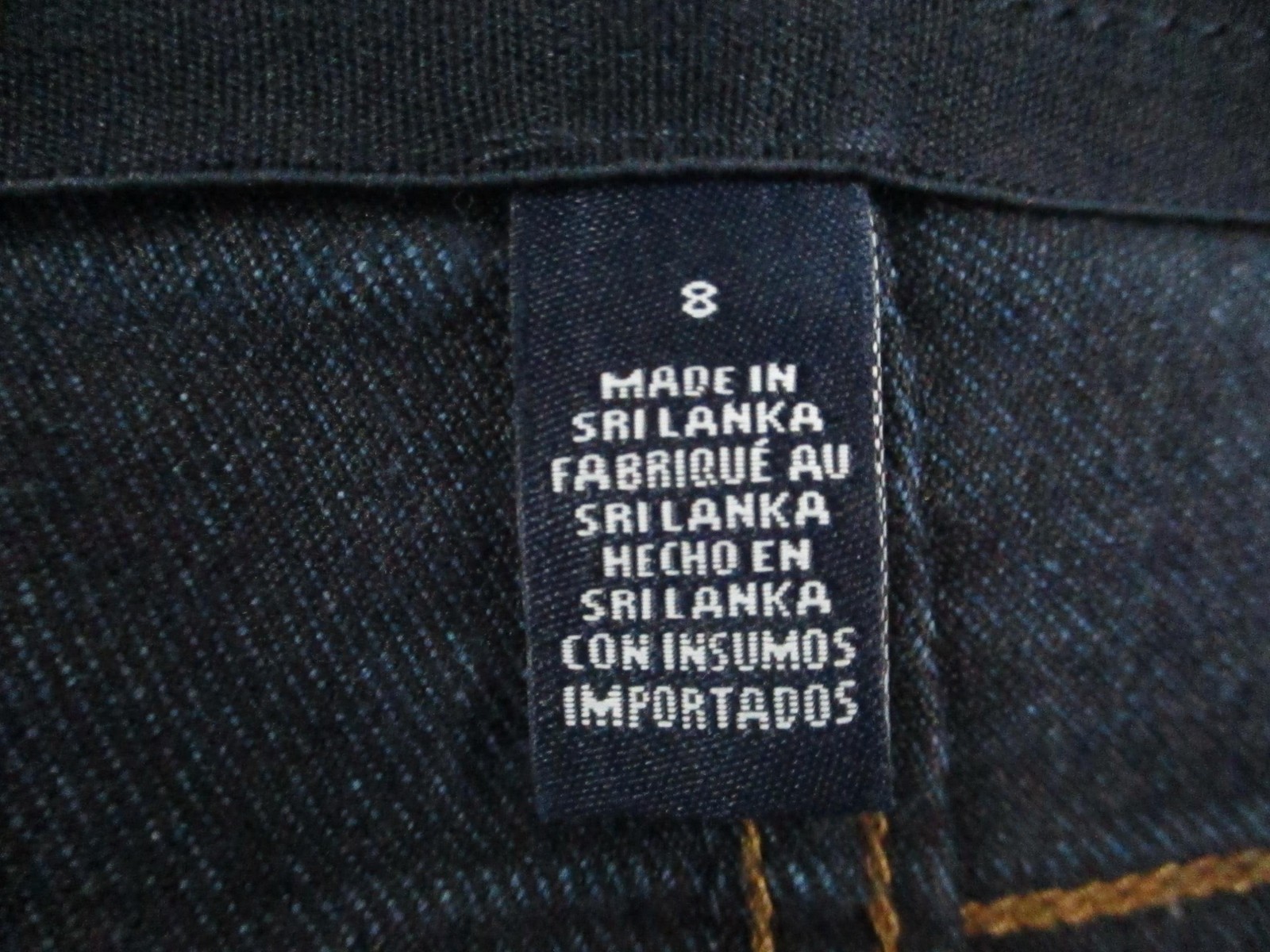 Chaps Jeans Womens 8 Blue Dark Wash Mid Rise Straight Stretch Denim 29×28