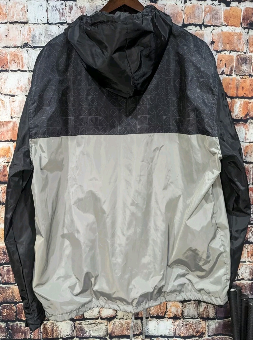 Baseballism WINFIELD Windbreaker Rain Jacket Mens XXXL 3XL Cool Scorebook Hooded