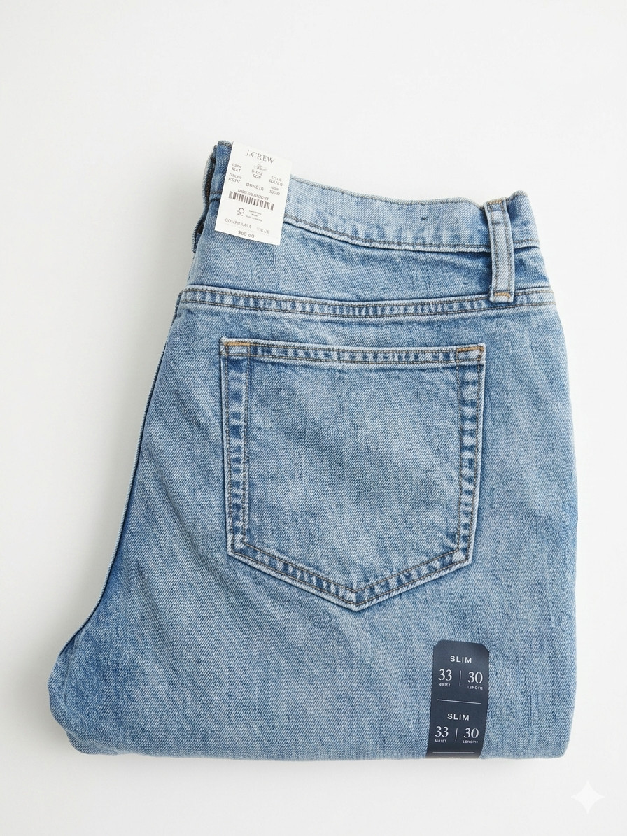 J. Crew Flex Slim Fit Denim Jeans Men’s Size 33×30 Casual Light Wash