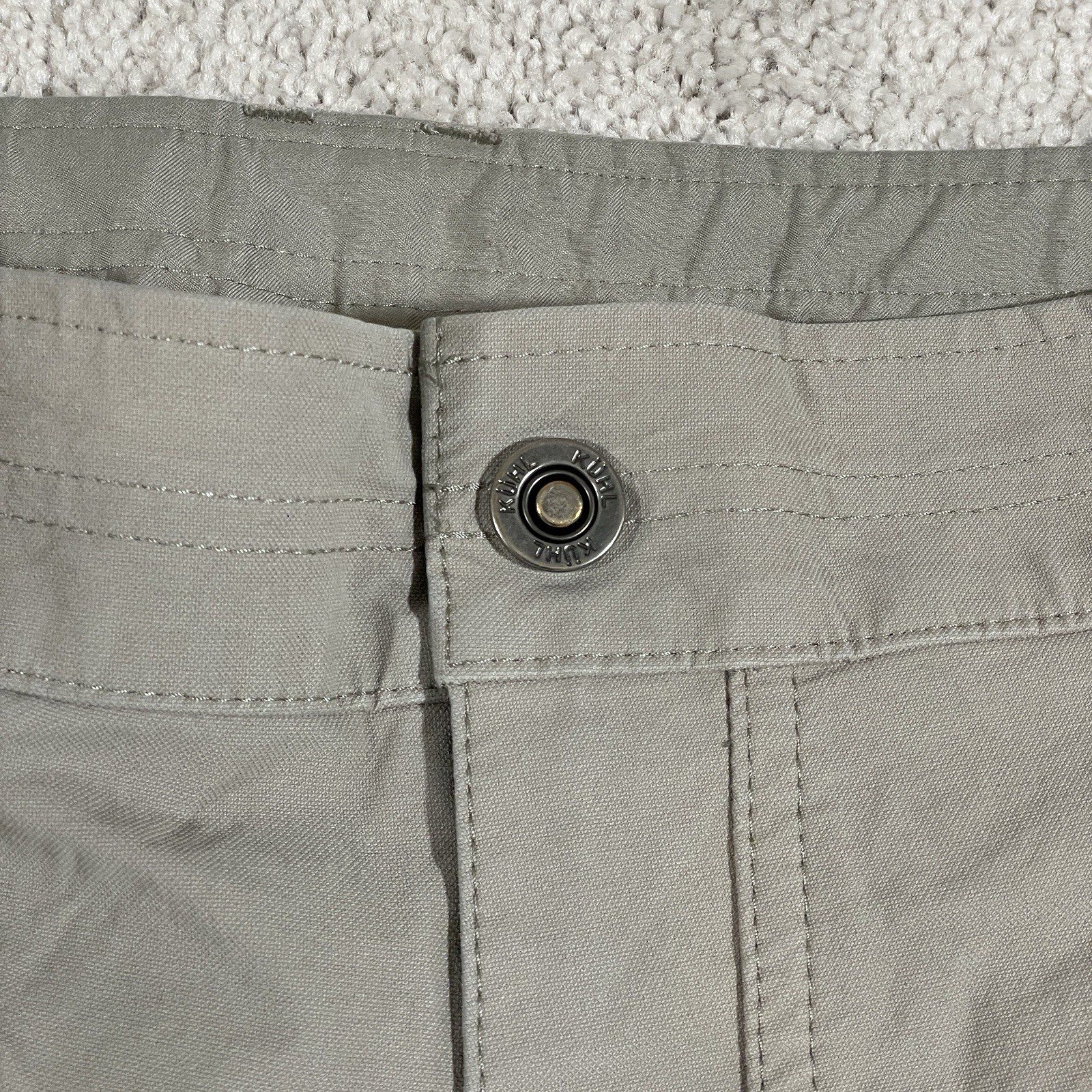 Kuhl Resistor Chino Pants Mens 35×30 Beige Stretch Canvas Straight Leg Casual