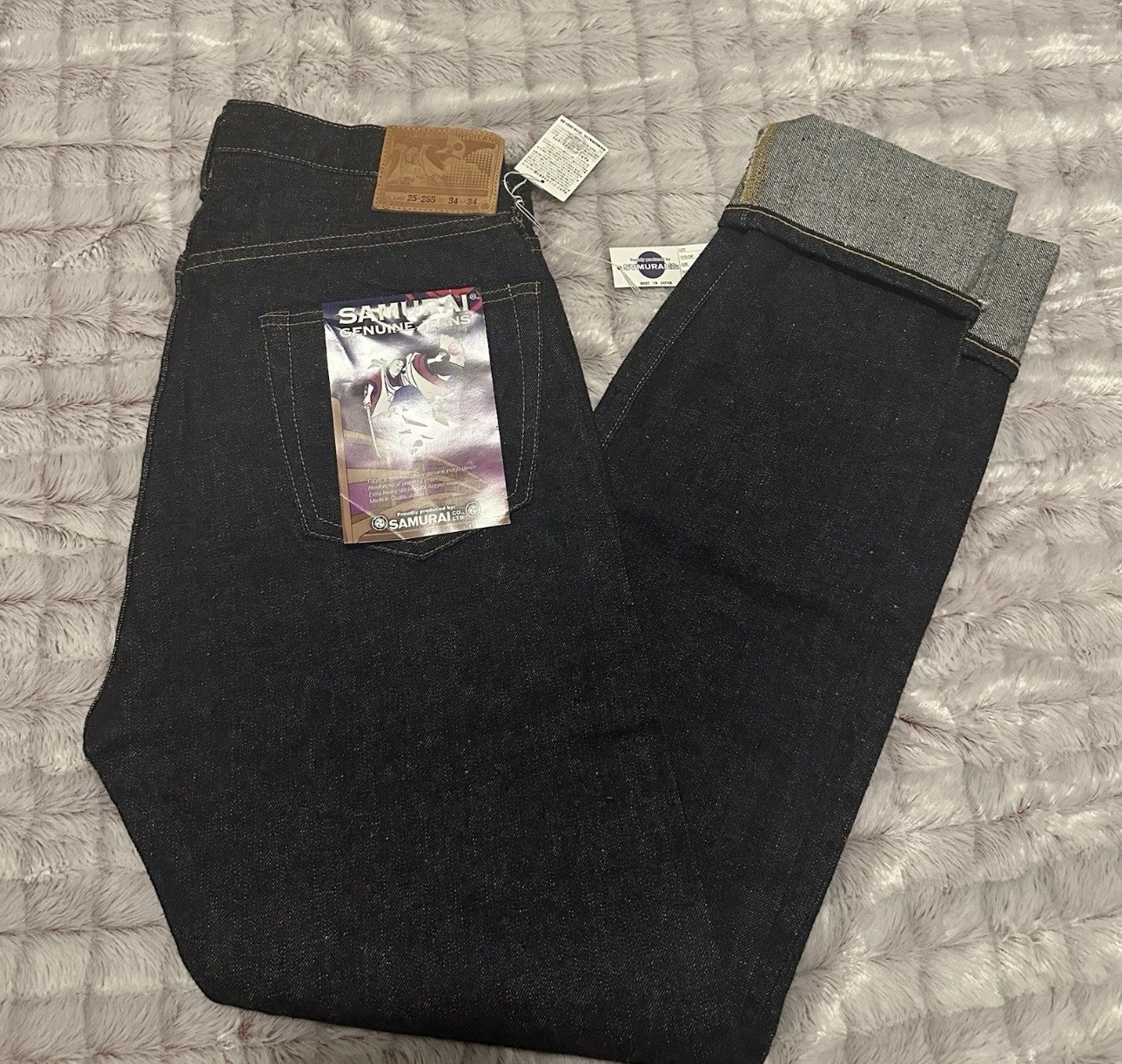 SAMURAI JEAN S0255XX Color indigo 34×29. New with tags. Original Price $335