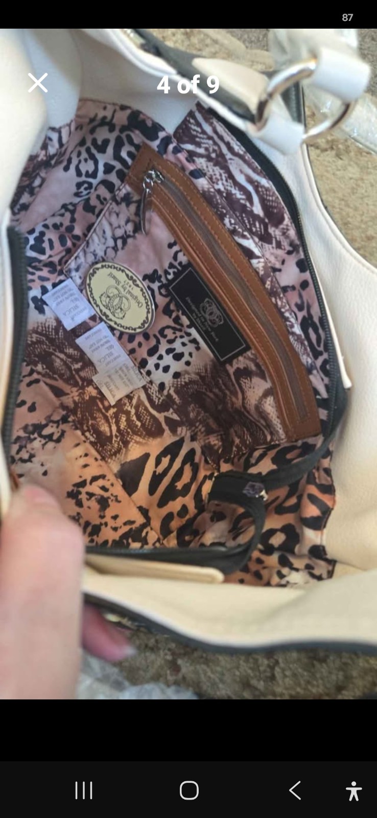 Sharif Embroidered Purse 15 In Wide 10 In Tall