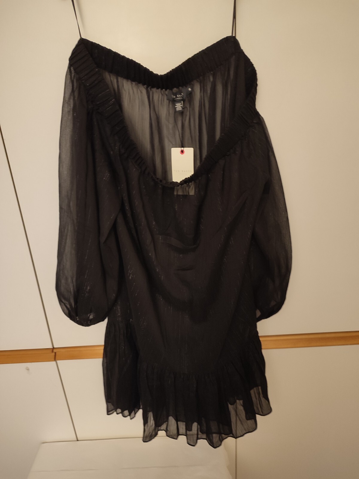 TED BAKER Mylaaa Bardot Cover Up RRP £95 Size Medium Beach dress Brand new tags