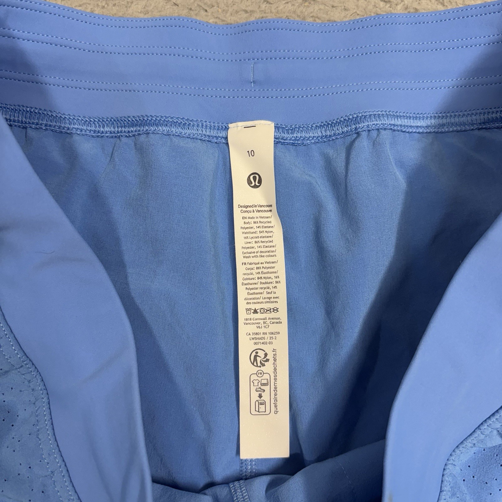 Lululemon Adapted State Perforated Jogger Women’s 10 Blue Mesh High Rise Pants
