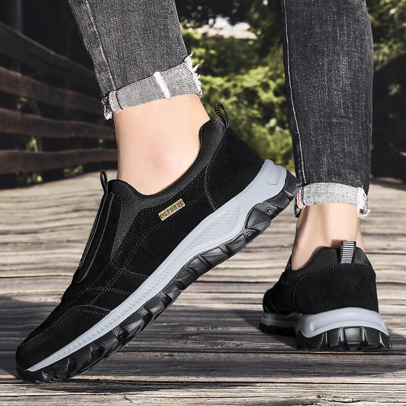 Hiking Shoes for Men Daily Outdoor Flat Bottomed Comfortable Walking Loafers