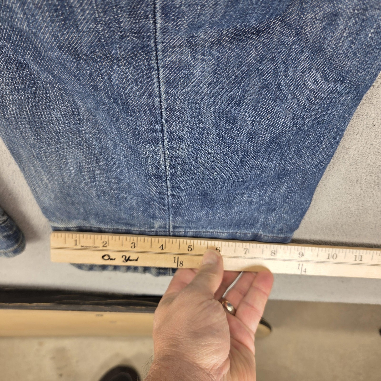 Vintage Levis Engineered Jeans Mens 32×32 Blue Twisted Button Fly Medium Wash