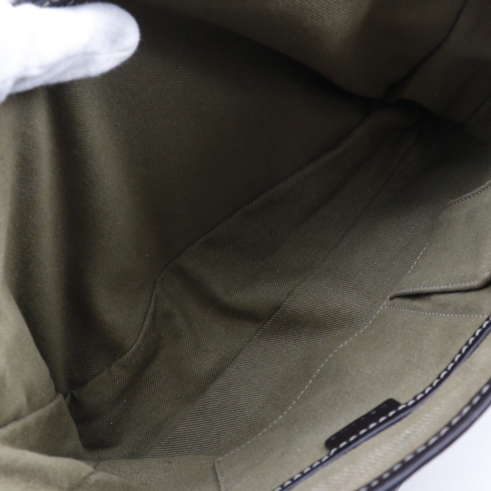 CELINE Boogie bag Handbag Macadam khaki canvas Women