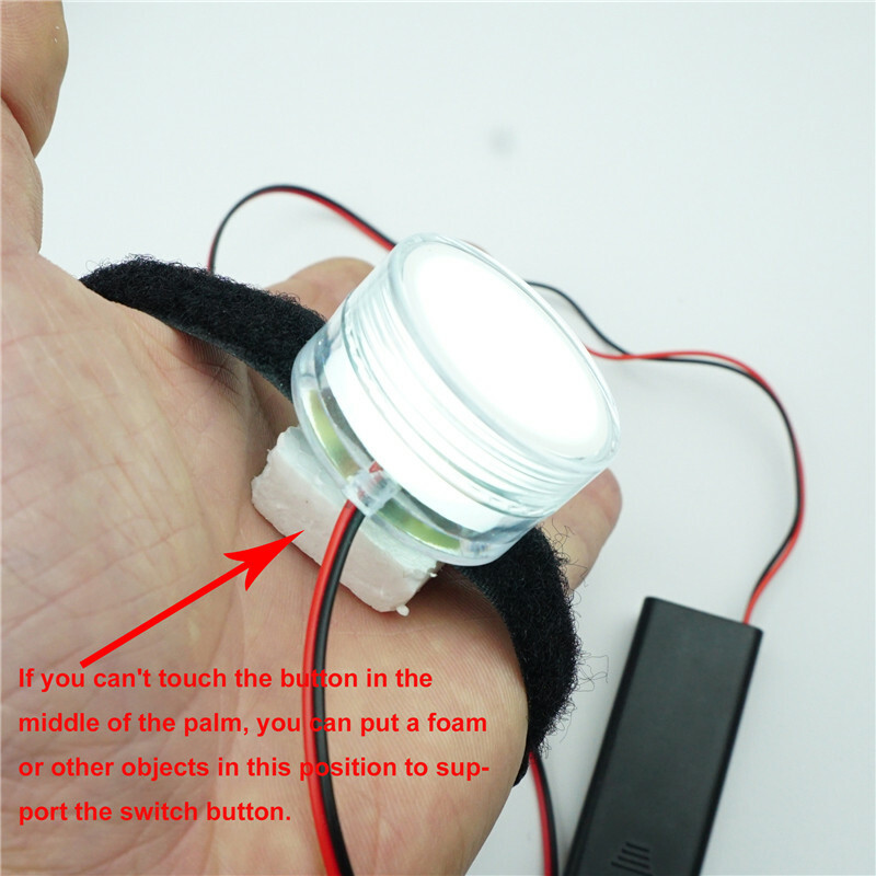 DIY Controlled LED Light FOR 1:1 Iron Man Glove Palm Light Led Lamp Cosplay Prop