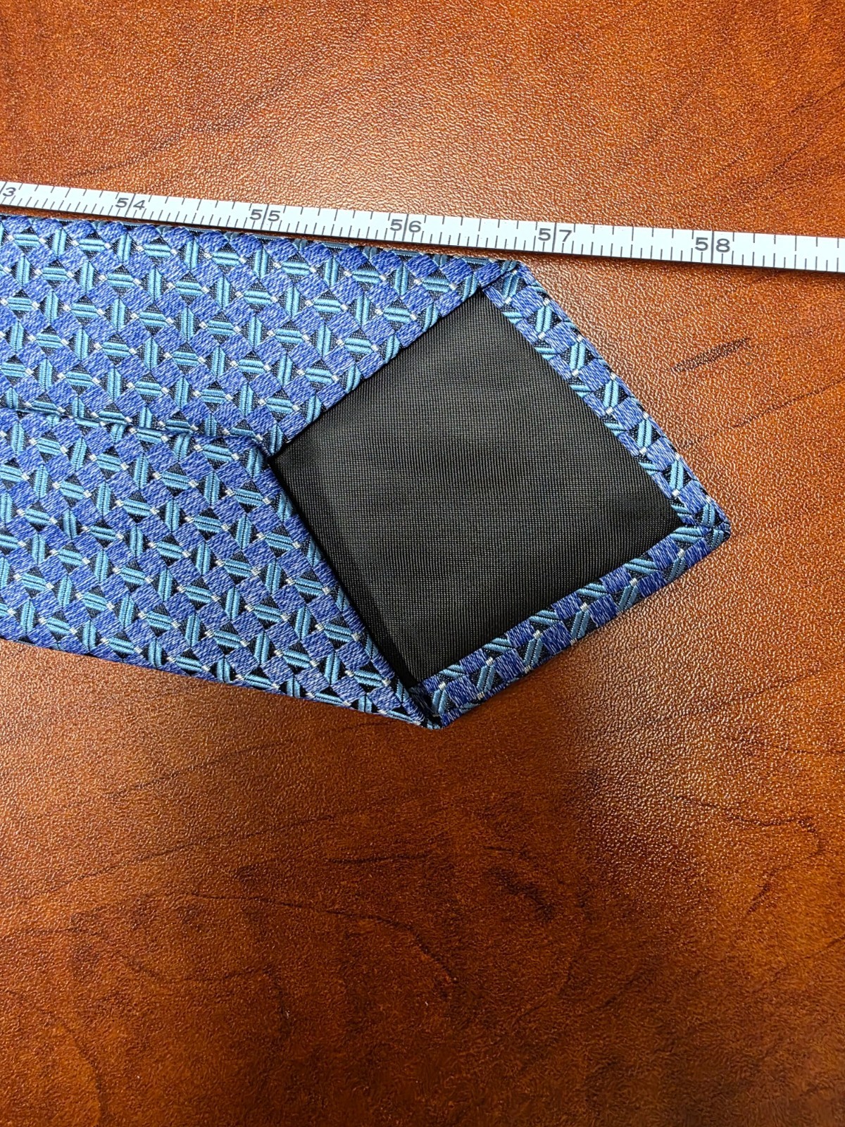 PERRY ELLIS Portfolio ~ Multicolor Blue ~ Geometrical – 100% Polyester Tie
