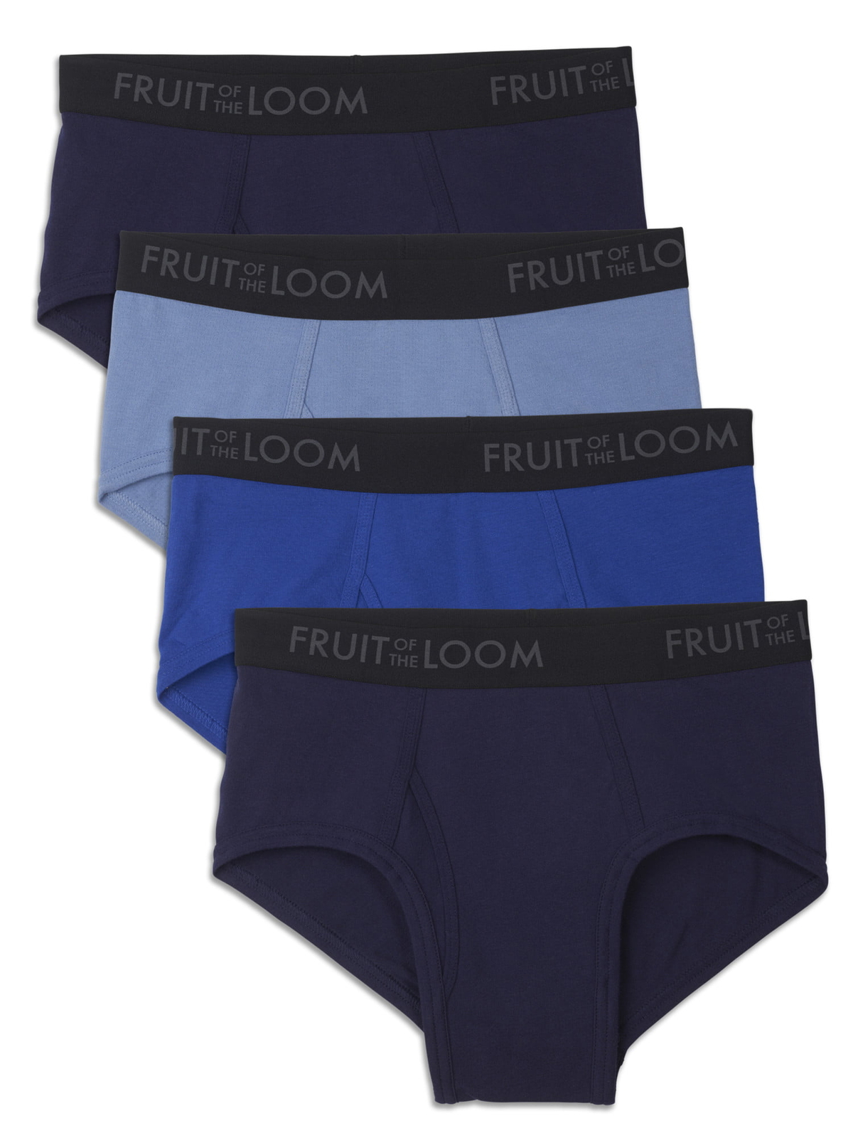 Fruit of the Loom Men’s Breathable Cotton Micro-Mesh Assorted Briefs, 4 Pack