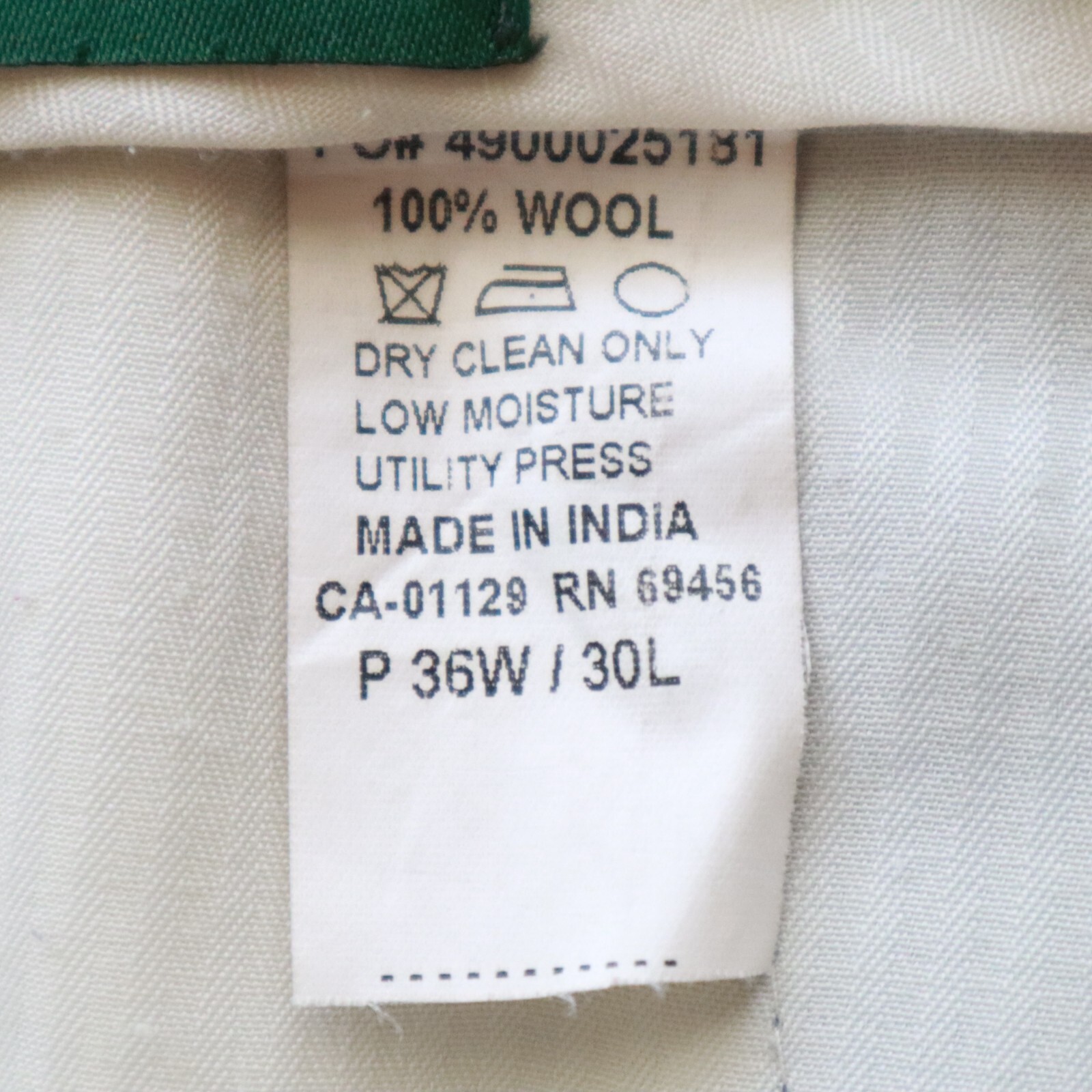 Lauren Ralph Lauren Pants Mens 36×30 Wool Total Comfort Dress Suit Pleated Blue