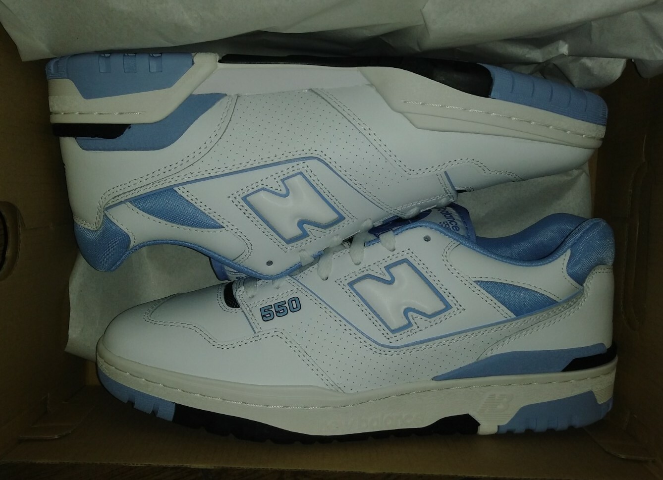 New Balance BB550HL1 UNC White Men’s Size 12