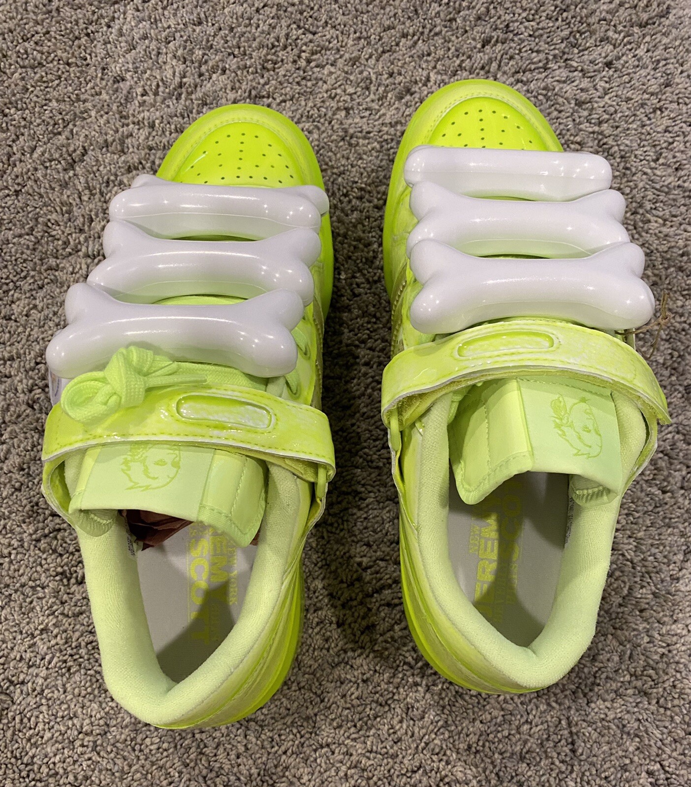 Adidas Jeremy Scott, 6 White Bones Only, Shoes Not Included.