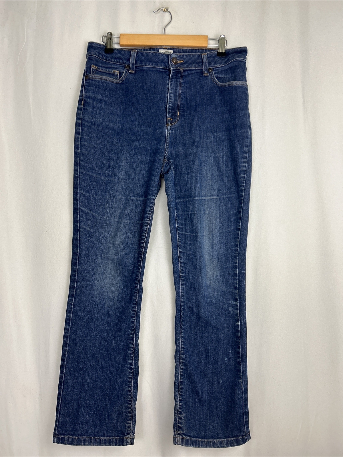 LL Bean Jeans Womens 12reg Classic Fit Stretch Denim Medium High Rise 504930