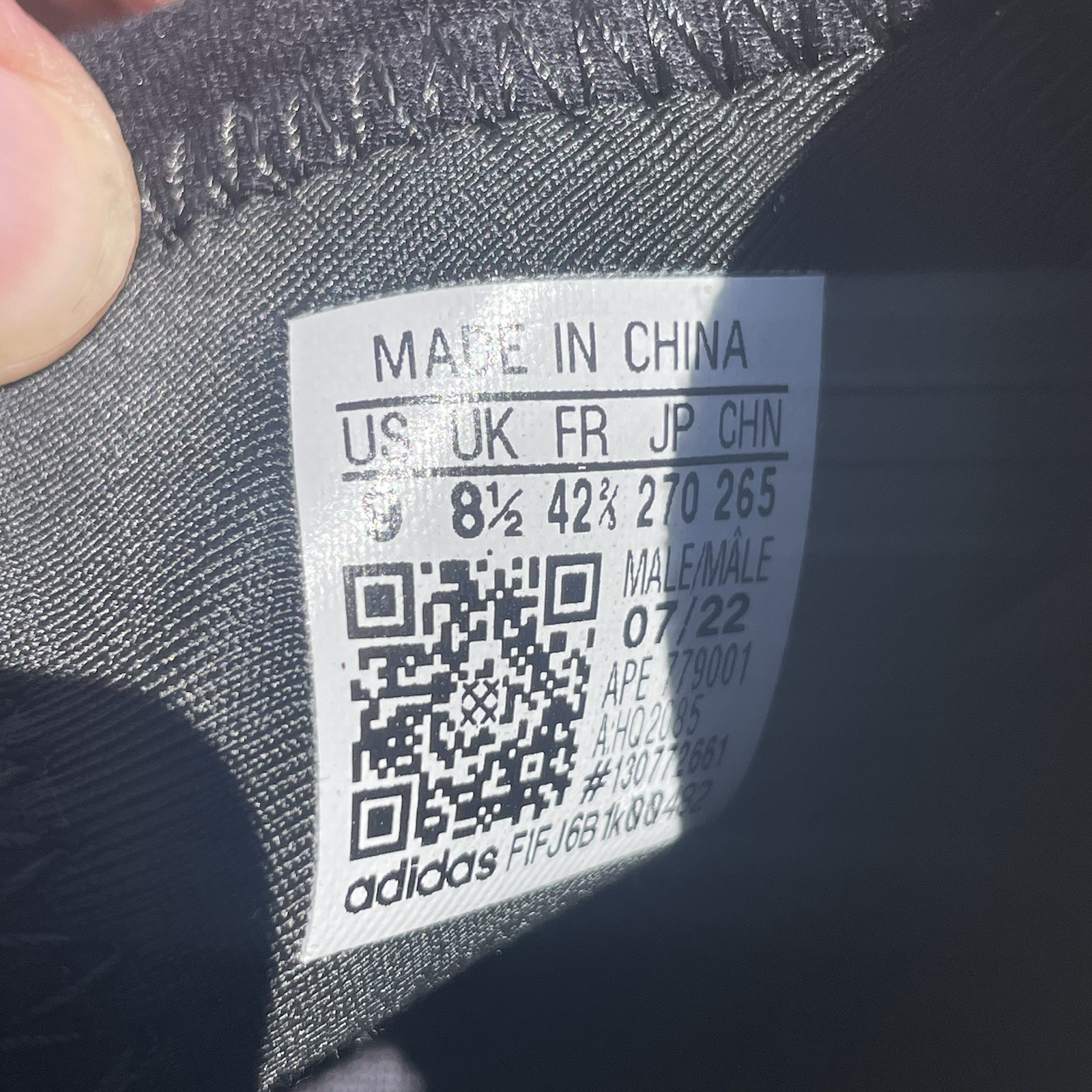 Adidas US 9 Men’s Mist Slate Beige Black Lifestyle Yeezy QNTM HQ2085