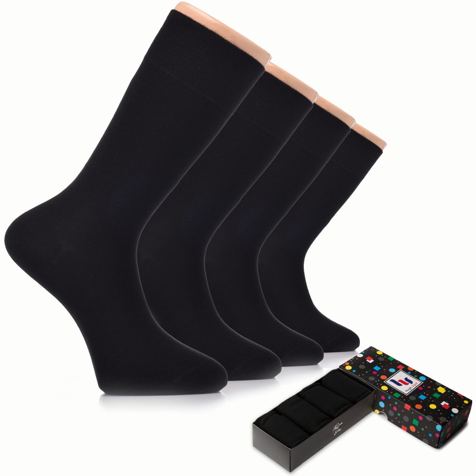MEN Dress Cotton Socks, MEDIUM, Business, High Quality, 4-Pair