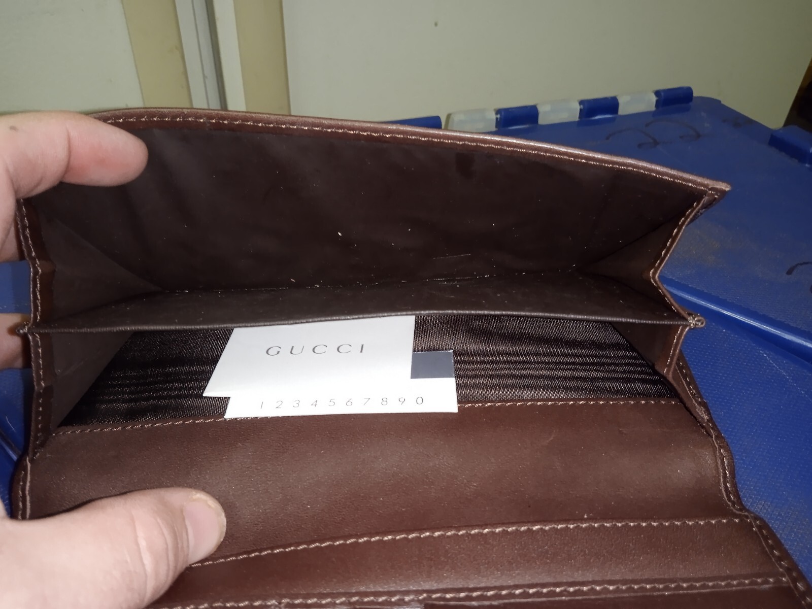 GUCCI Authentic Horse bit Brown Genuine Leather Wallet w/ Original Inserts $699
