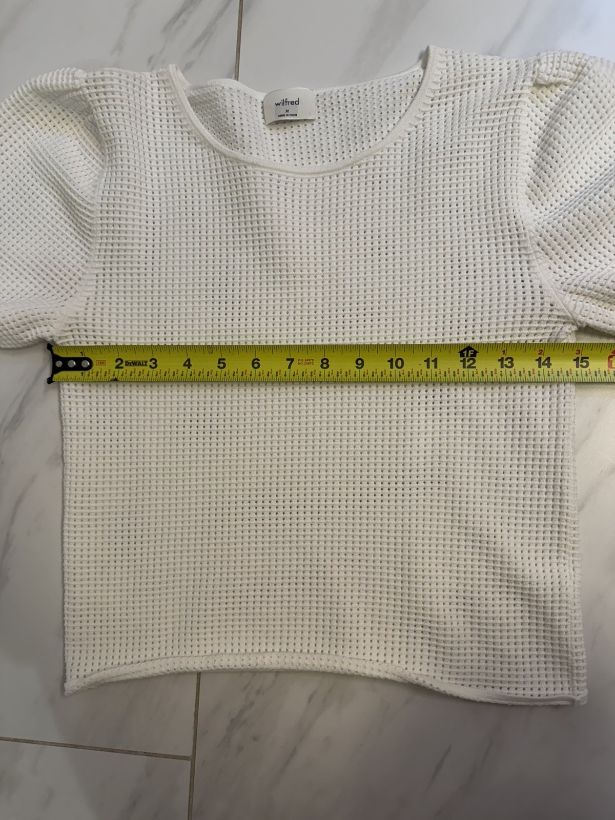 Wilfred Free Sweater Womens Medium White Knit Aritzia Casual