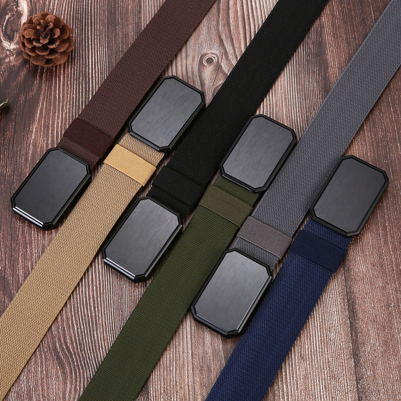 Groove Belt – Men’s Work Belt – Stretch Nylon, Magnetic Buckle, Adjustable