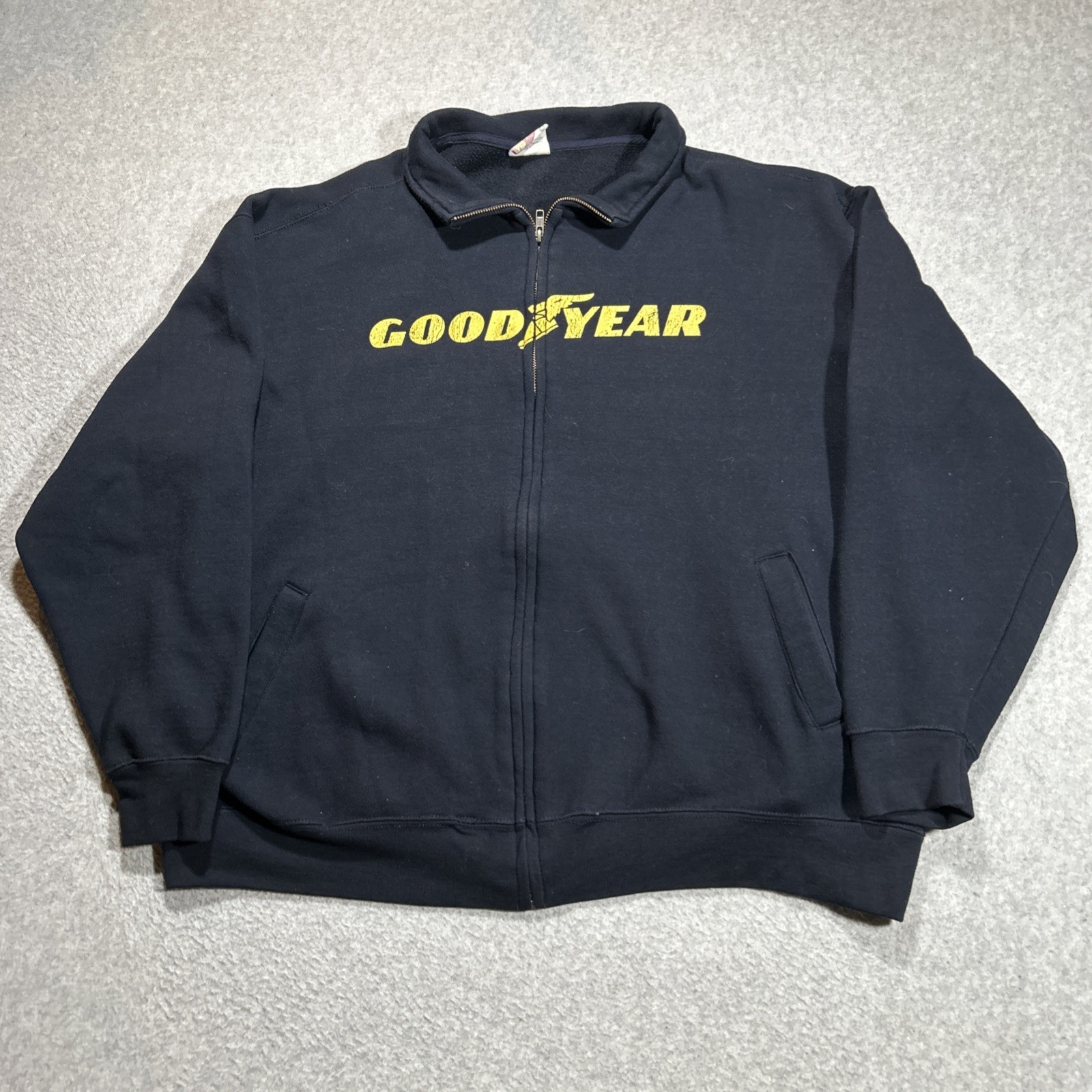 MV Sport Goodyear Racing Tires Pullover 1/4 Zip Jacket – Mens Size XL