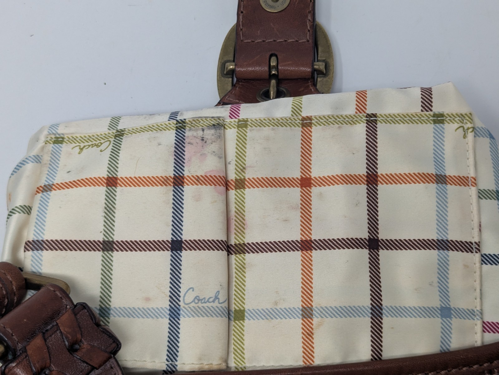 Coach Bleeker Legacy Tattersall Vintage 11427