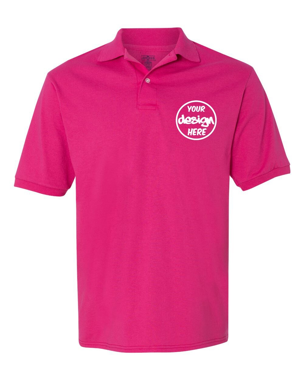 Ink Stitch Design Your Own Custom Logo Texts Stitching Men Jersey Polo Shirts