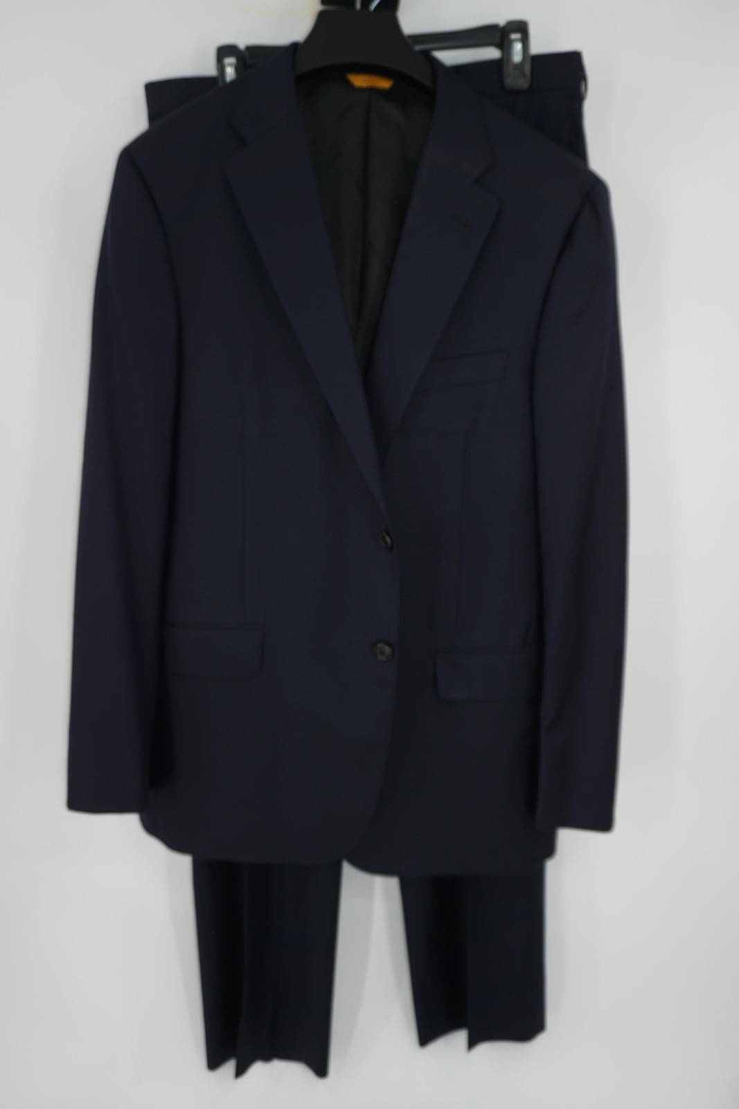 Recent Hickey Freeman 2-Piece Suit Dark Blue Wool Made in USA Men’s 44R 35×31