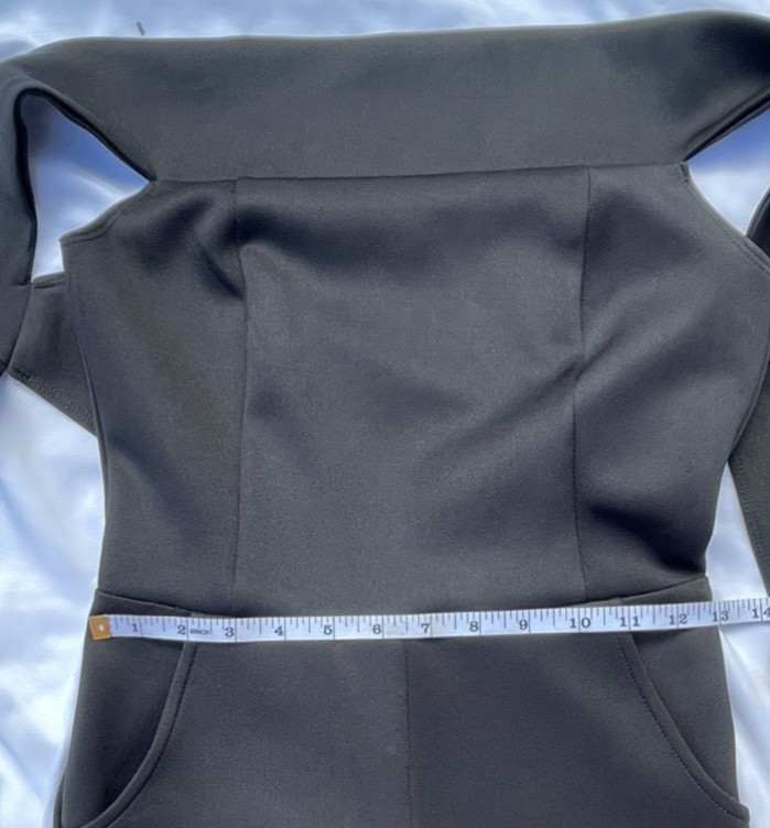 Goodtime Jumpsuit Off Shoulder Open Back Women’s Small Size Black