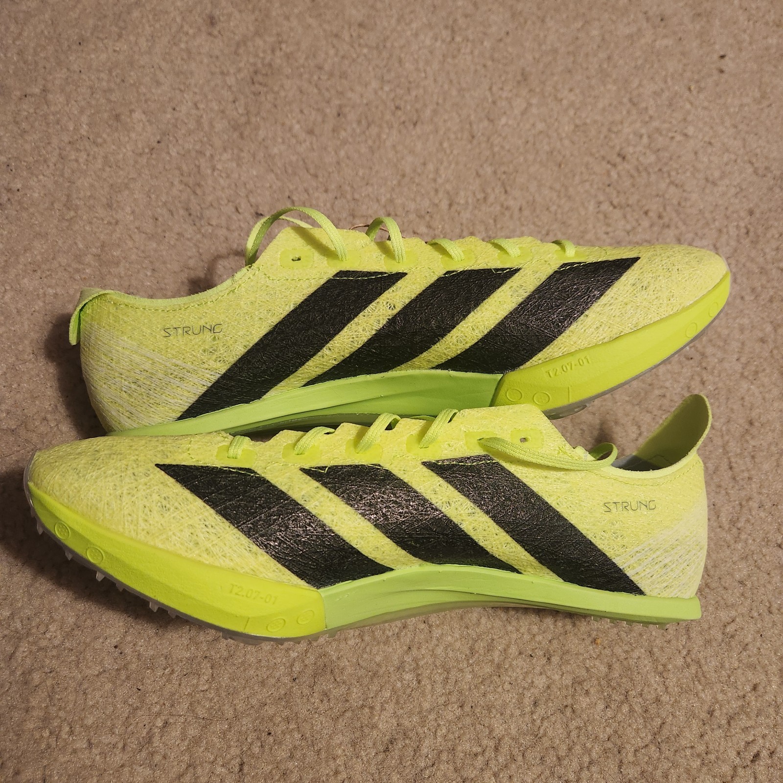 adidas Mens Cleats Size 9.5 Adizero Prime SP 3 Strung Lucid Lemon Black IH5800