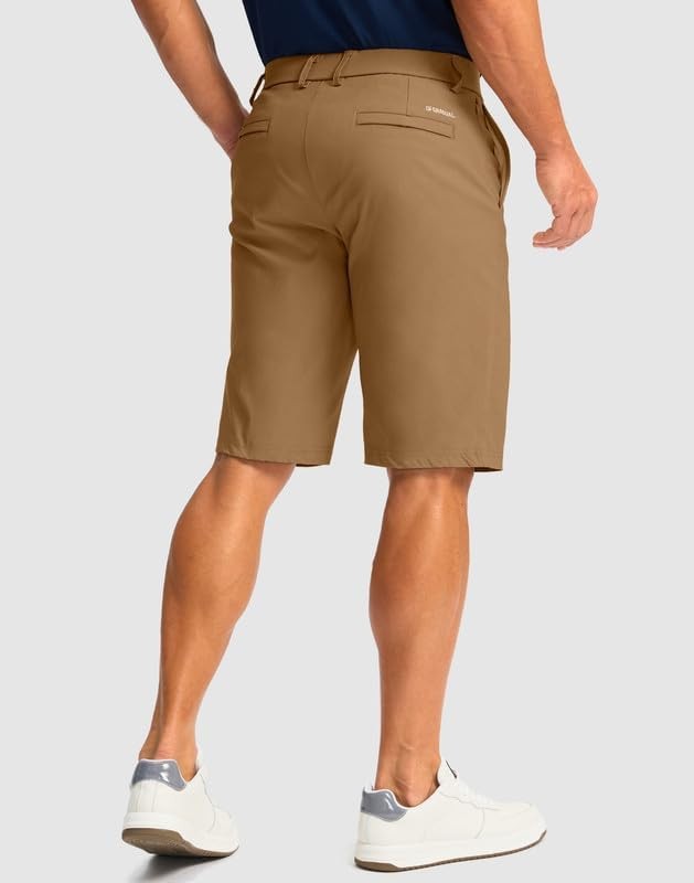 Mens Golf Shorts 11 Inch Inseam Stretch Quick Dry Casual Work Dress Shorts