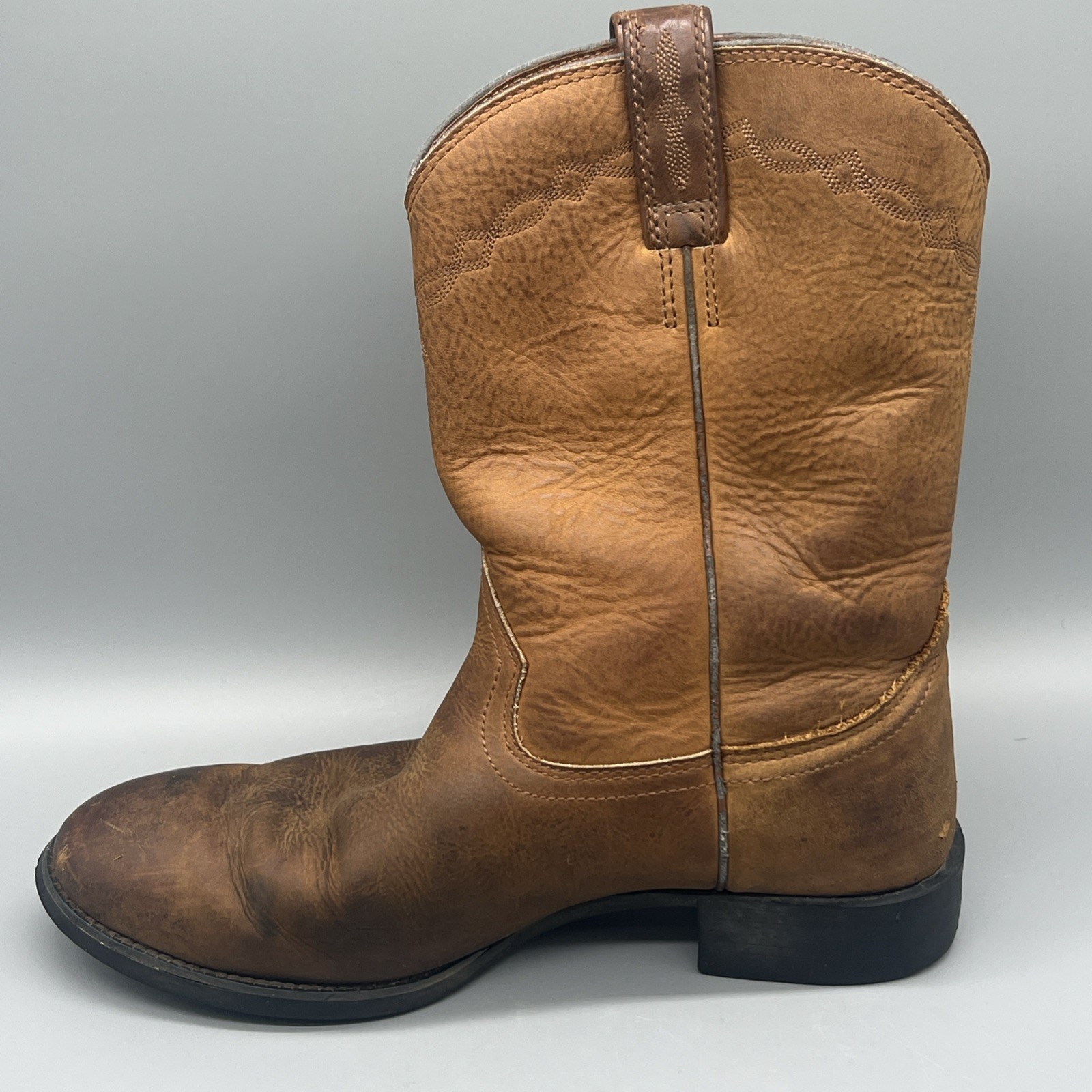 Ariat Heritage Cowboy Boots Western Brown Leather 34725 Mens Size 9.5 EE
