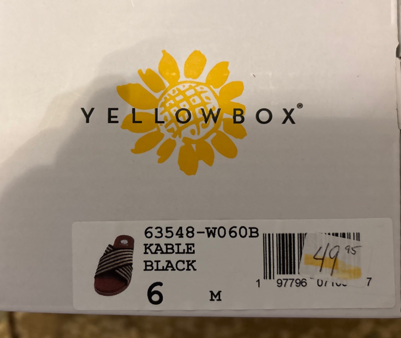 Yellow Box Kable Black 6 M NIB!$49.95 Retail