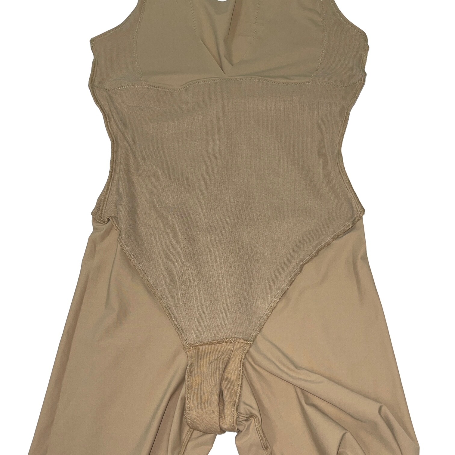 Maidenform Bodysuit Open Bust Mid Thigh Firm Control Sleek Slimmer Singlet P2556