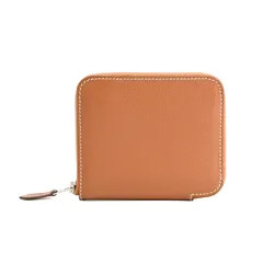 HERMES Roulis Slim B-stamp 2023 Compact Wallet Etoupe Leather