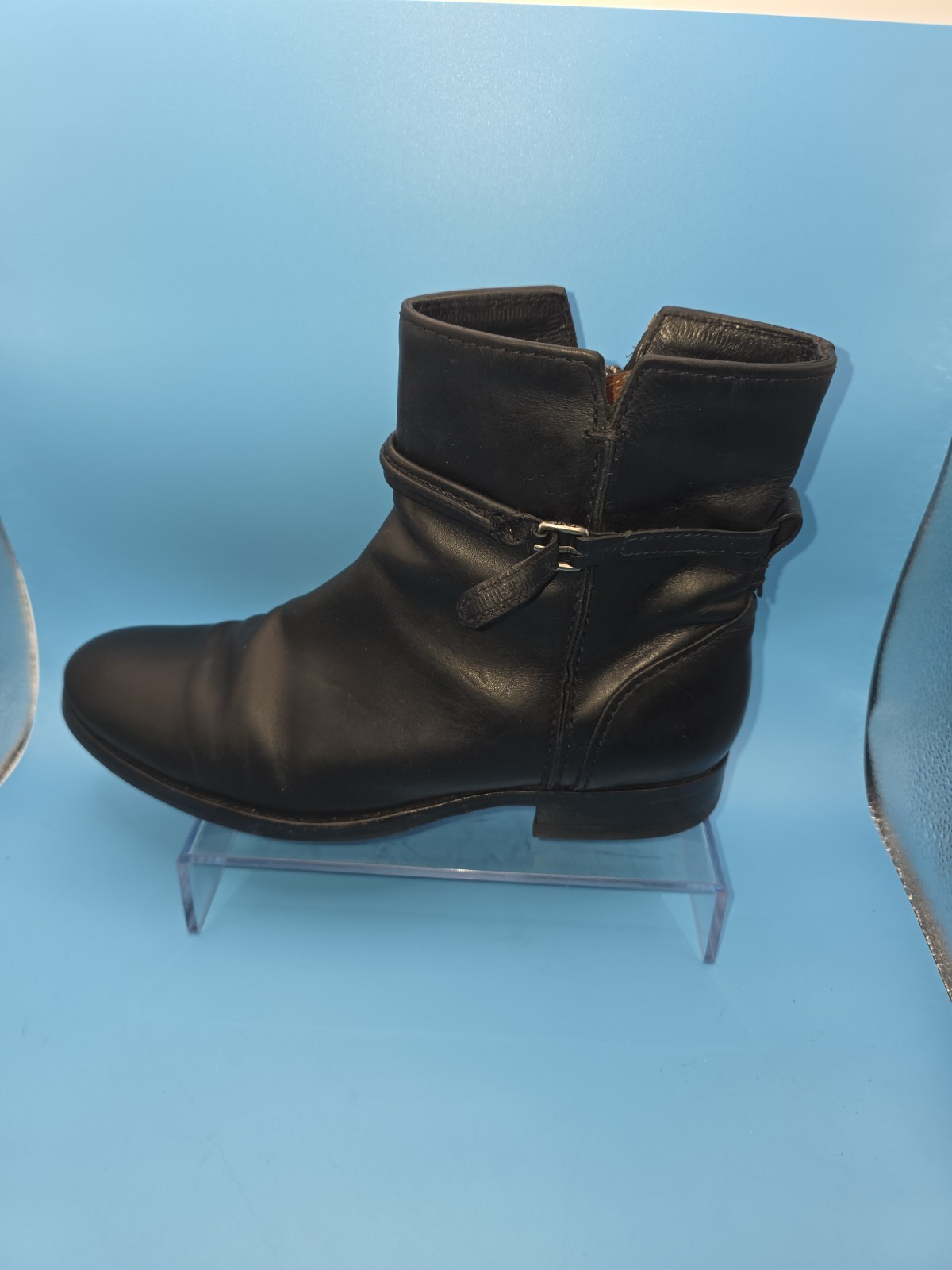 FRYE Melissa Black Leather Inside Zip Boots Size 8B EUC Style 3478443