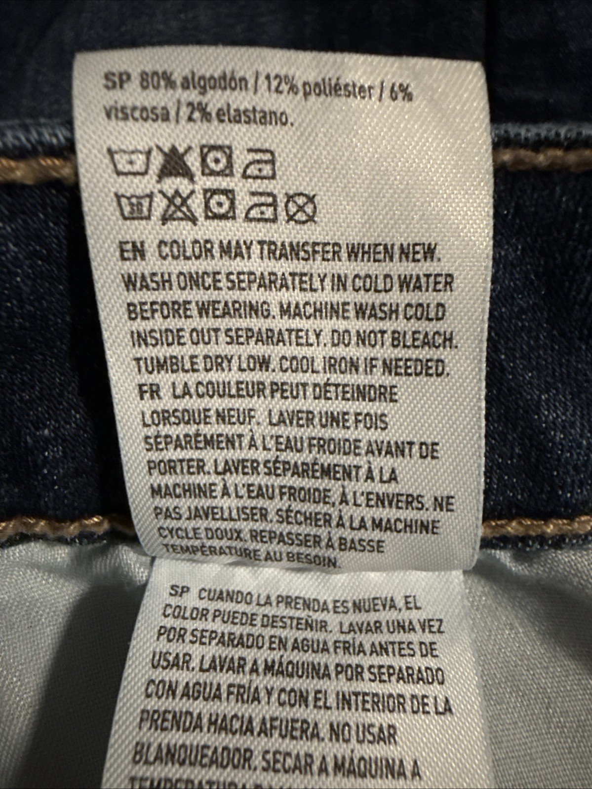 American Eagle Next Level Stretch Super Hi-Rise Jegging Dark Blue Jeans Women-6