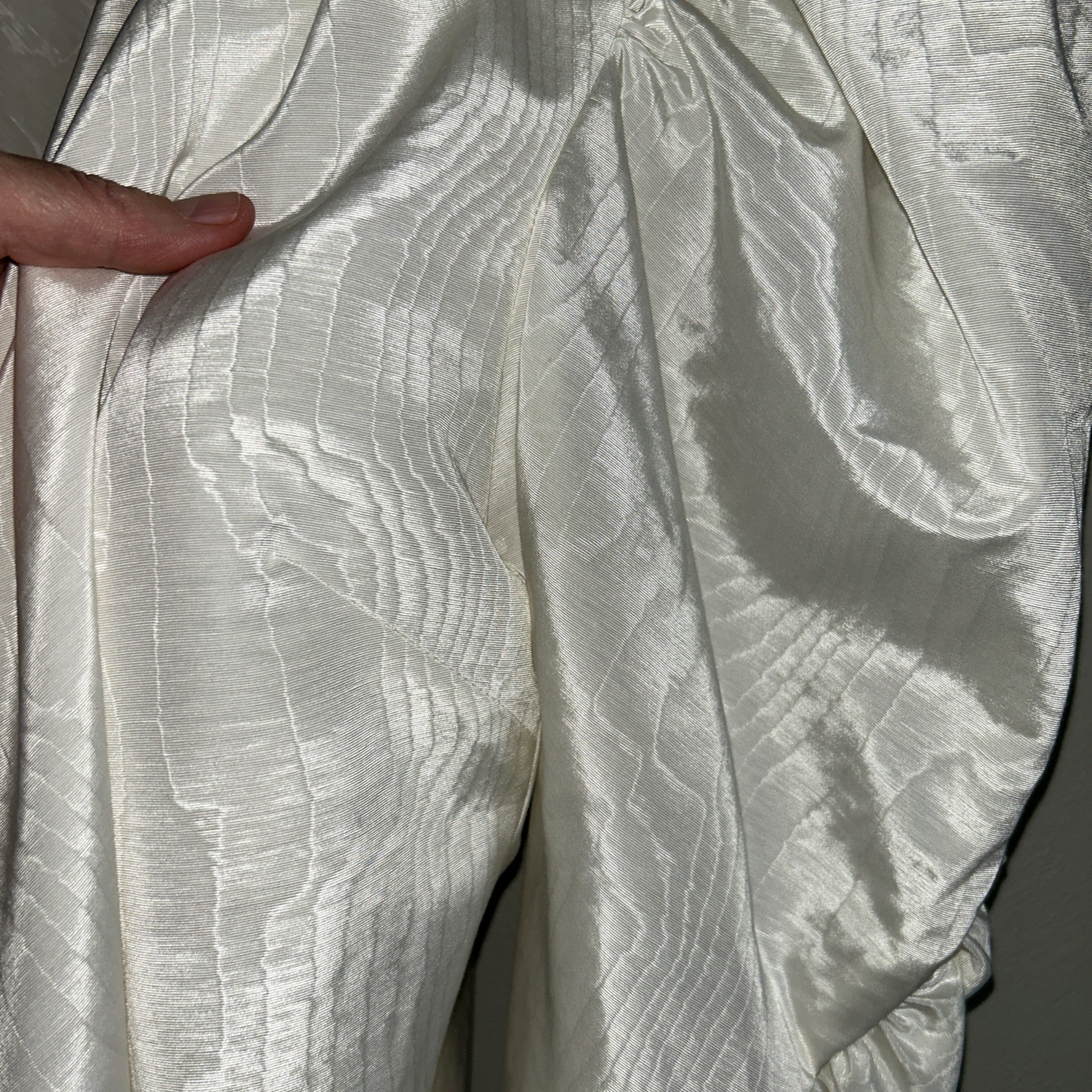 Madeleine Ivory blouse Gathered collar & sleeves Baumwolle Cotton US 16 Vintage