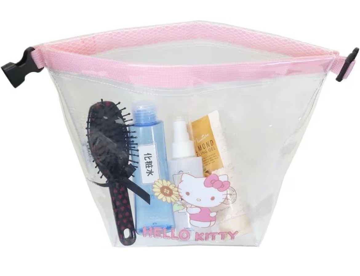 💦✈️Hello Kitty Waterproof Pouch Dry Bag Sunflower Sanrio Beach Pool Japan✈️💦