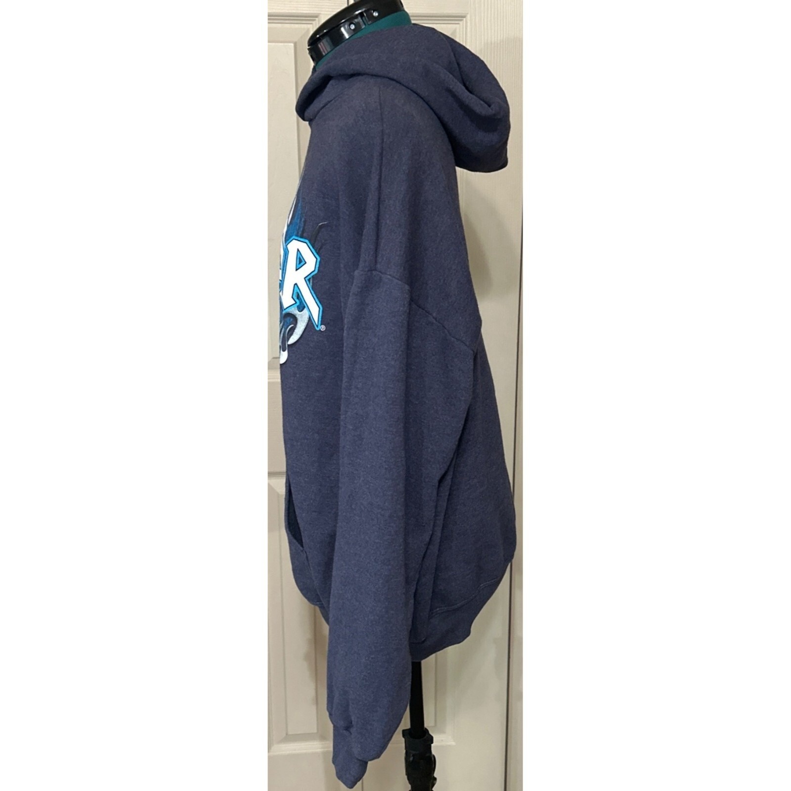 Jerzees NASCAR Sweatshirt Hoodie Cotton Polyester Blend Adult Size XL (READ)