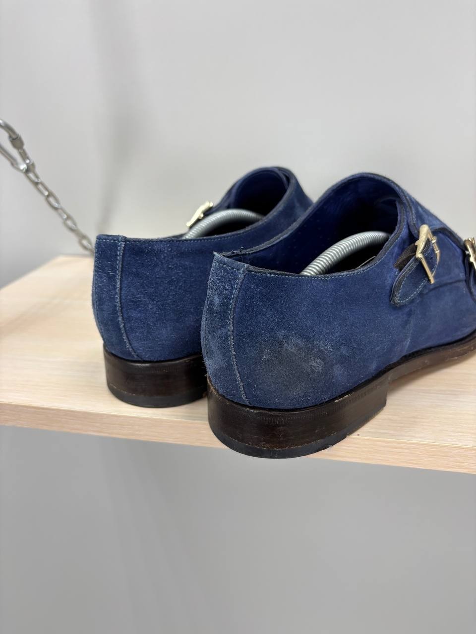 Mens shoes Santoni Size 8 Color Blue Duties Paid (USA)