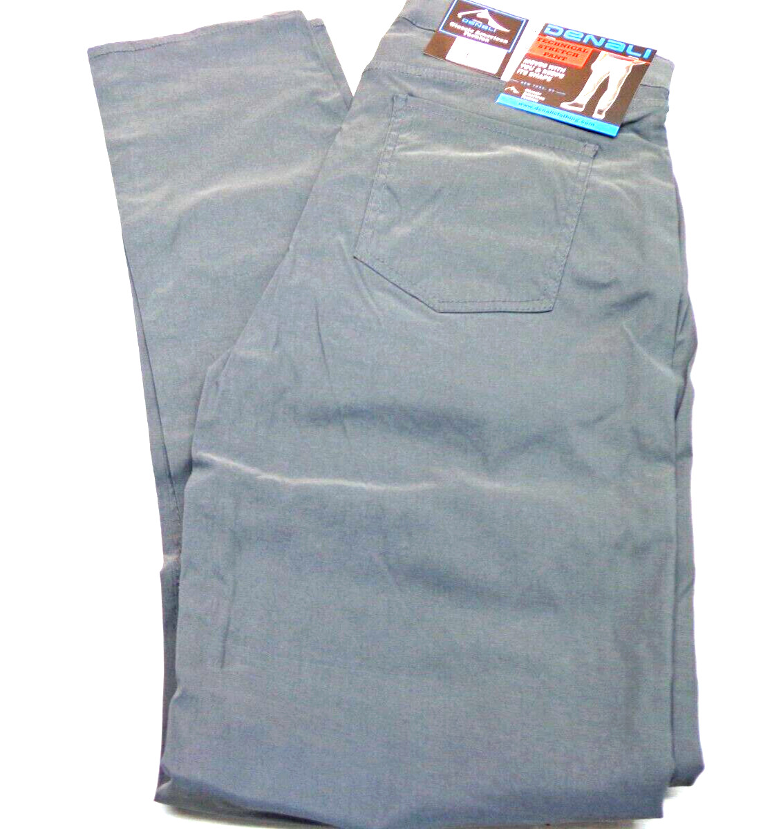 DENALI Charcoal Sky Gray Technical Stretch Pants NWT 32/32 MSRP $54