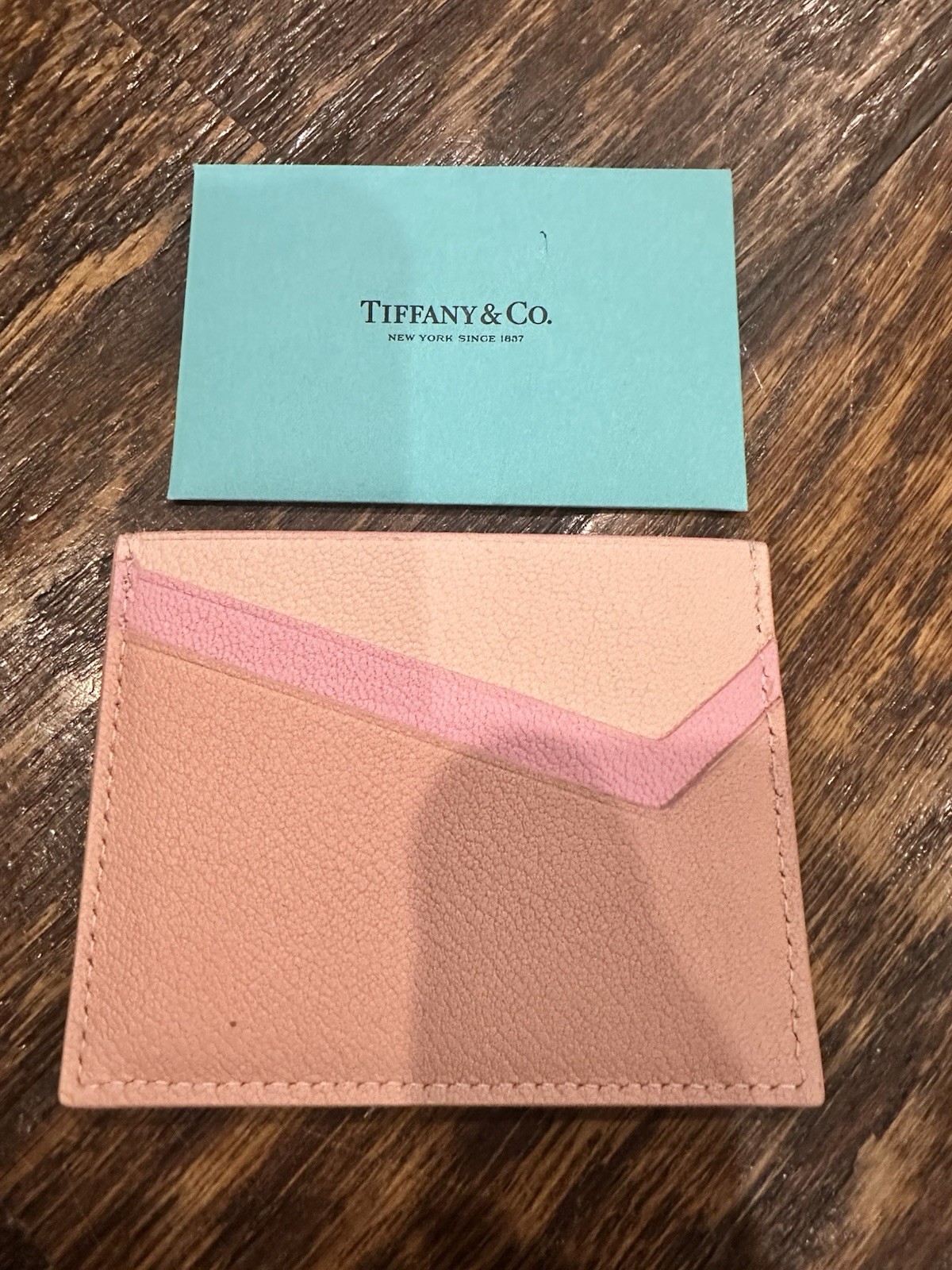 NEW Viral Tiffany & Co Pink Card Holder Wallet