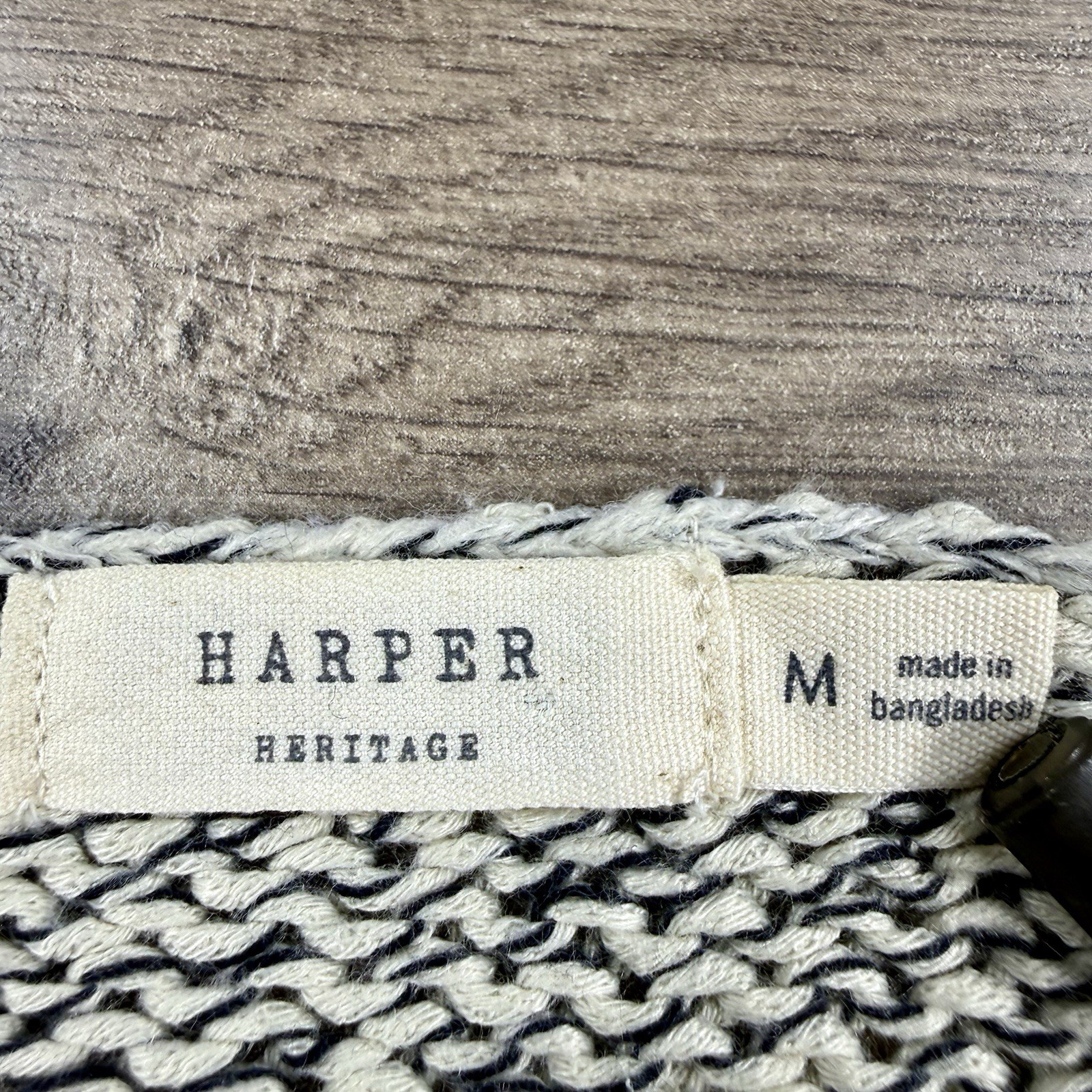 Harper Heritage Lightweight Knit Tunic Sweater Elbow Pads Women’s Medium