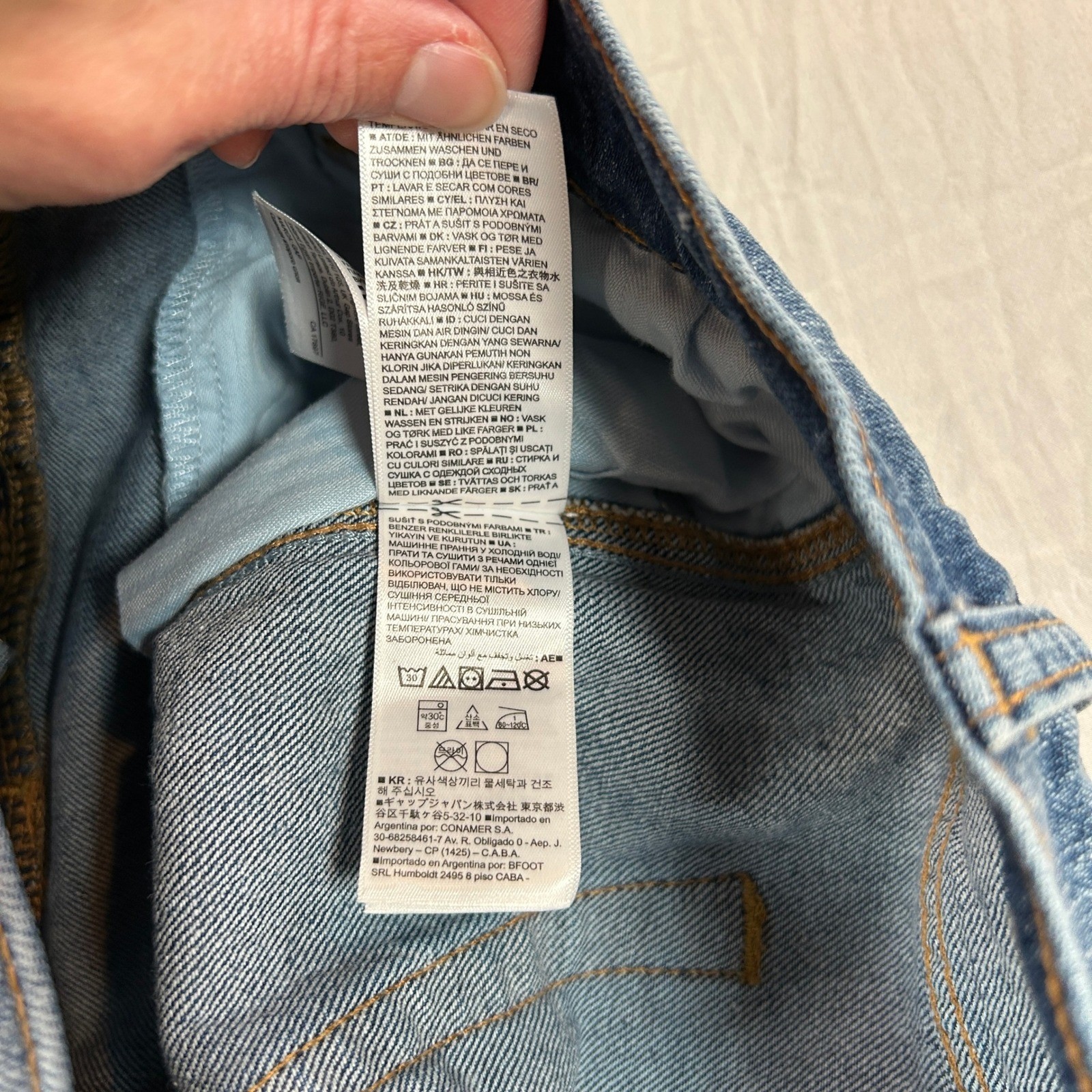 Gap Vintage Flare High Rise Jeans Womens 30 10R Blue Medium Wash Denim
