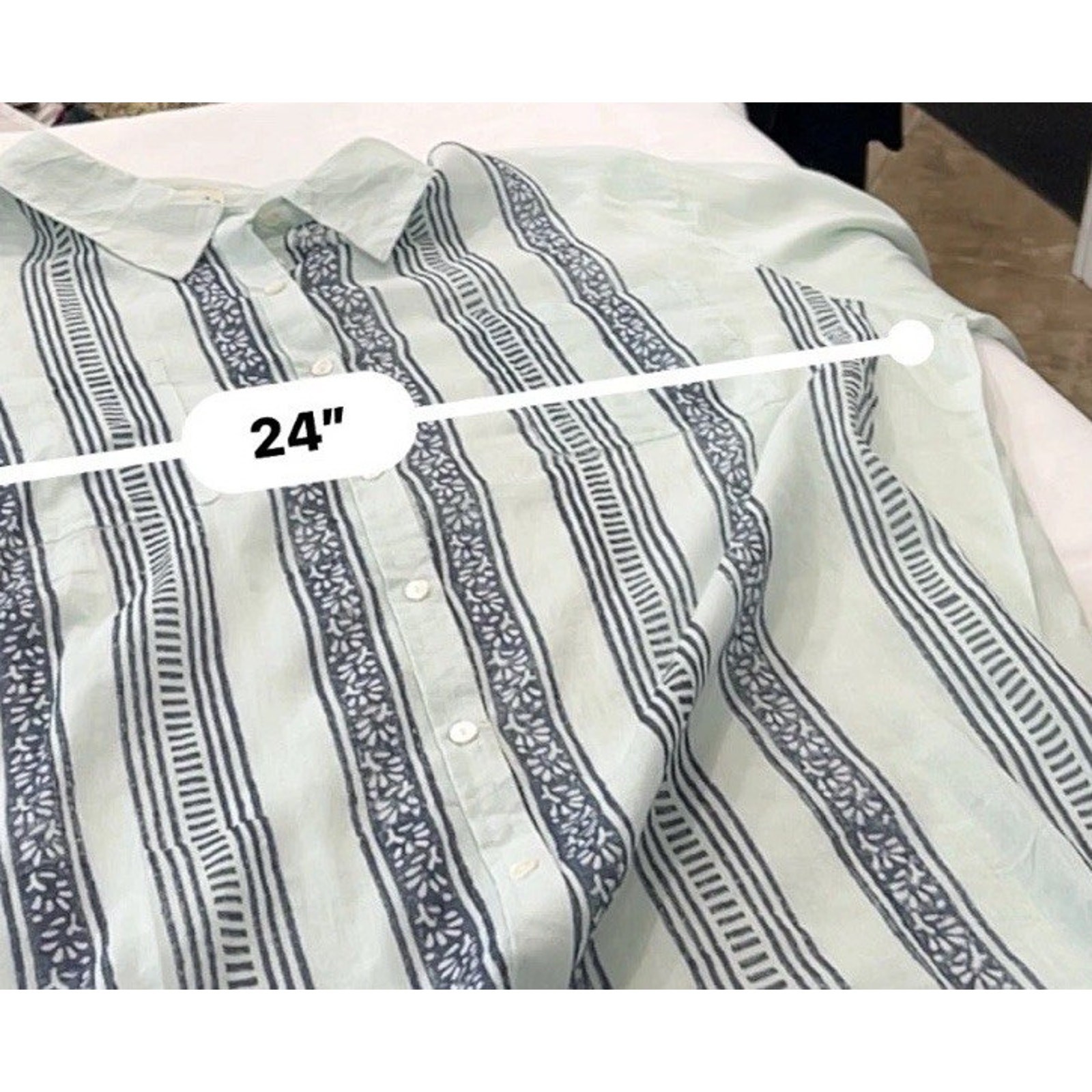 Signals Long-Sleeve Semi-Sheer Lightweight Collared Tunic Blouse Women’s Plus 1X