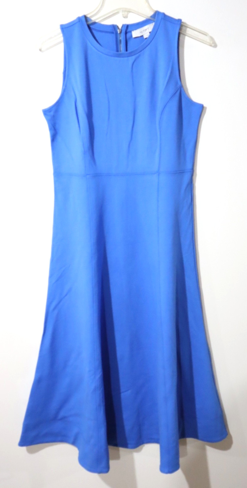 LOFT Ann Taylor Women`s Ponte Seamed Midi Tank Dress in Cobalt Blue size 14