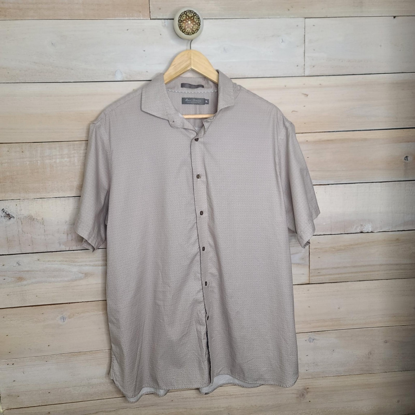 Daniel Cremieux Old Money Men’s XL Micro Geometric Button Up Shirt Sartorial