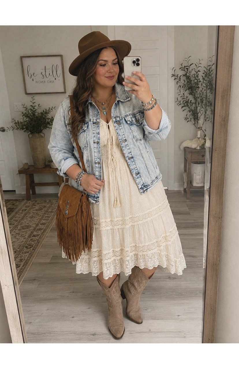 Savanna Jane Boutique Acid Wash Boho Jean Jacket Size 1X