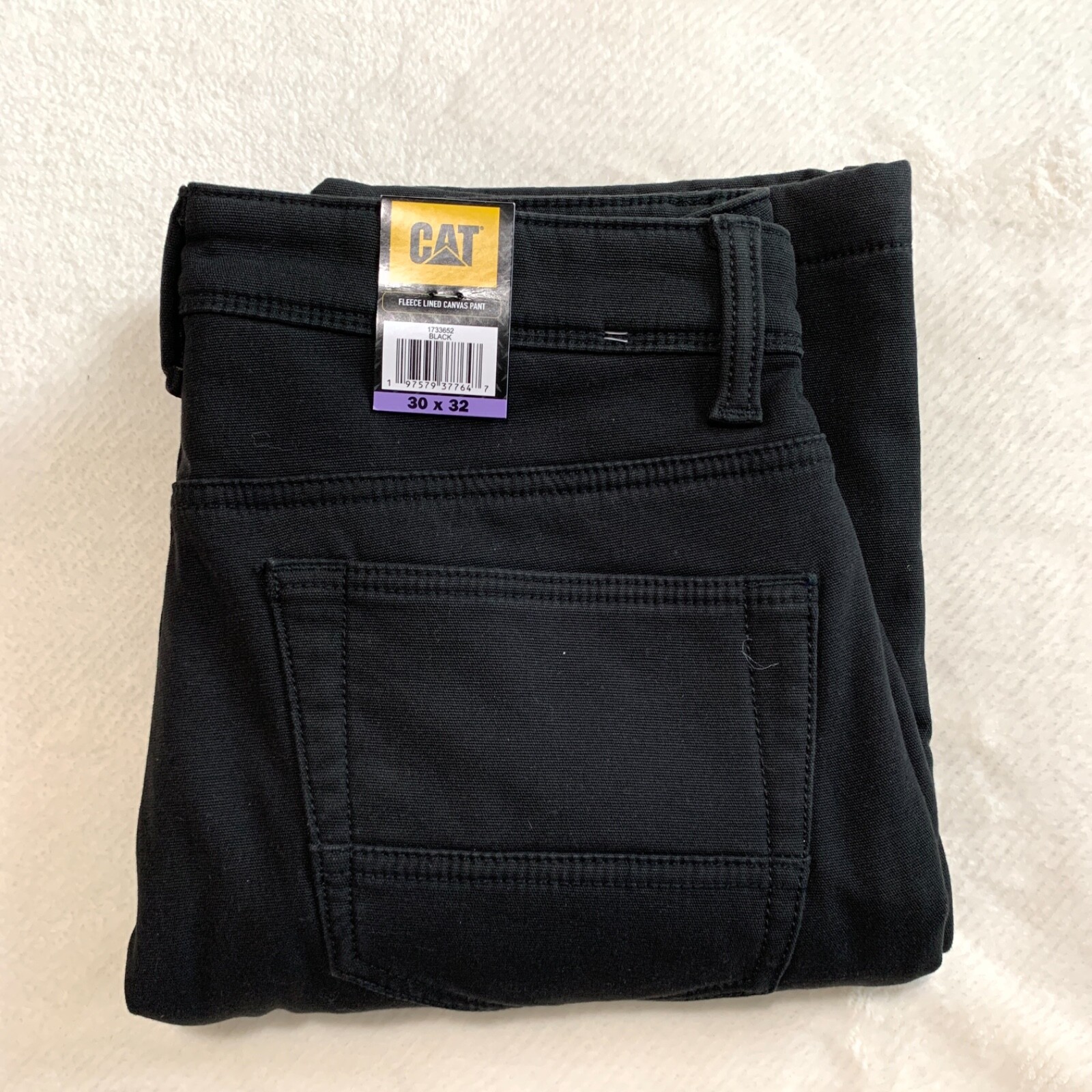 CAT Caterpillar Fleece Lined Canvas Work Pants Mens Insulated Choose Color/Size